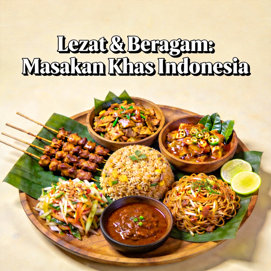 Berbagai masakan khas Indonesia yang lezat dan beragam
