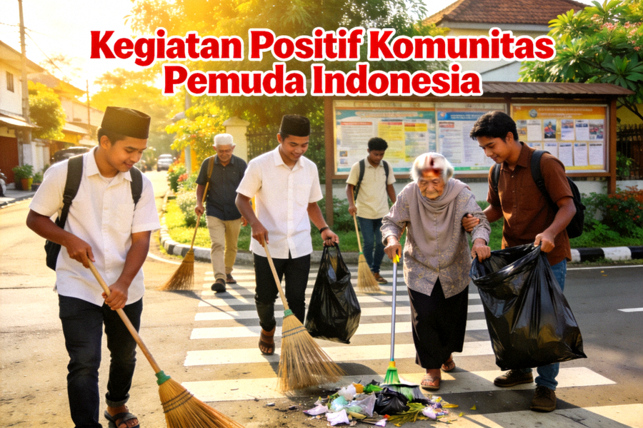 Kegiatan positif komunitas pemuda Indonesia