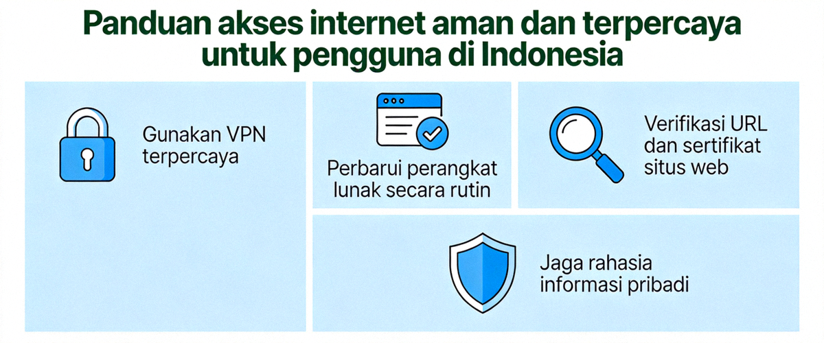 Panduan akses internet aman dan terpercaya untuk pengguna di Indonesia