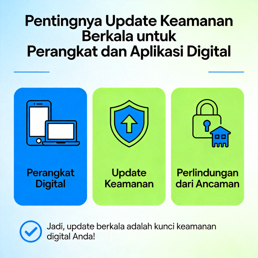 Pentingnya update keamanan berkala untuk perangkat dan aplikasi digital
