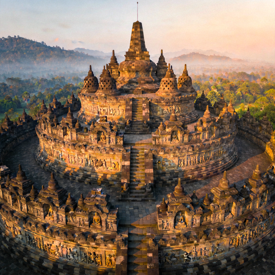 Candi Borobudur, warisan budaya Indonesia yang terkenal di dunia