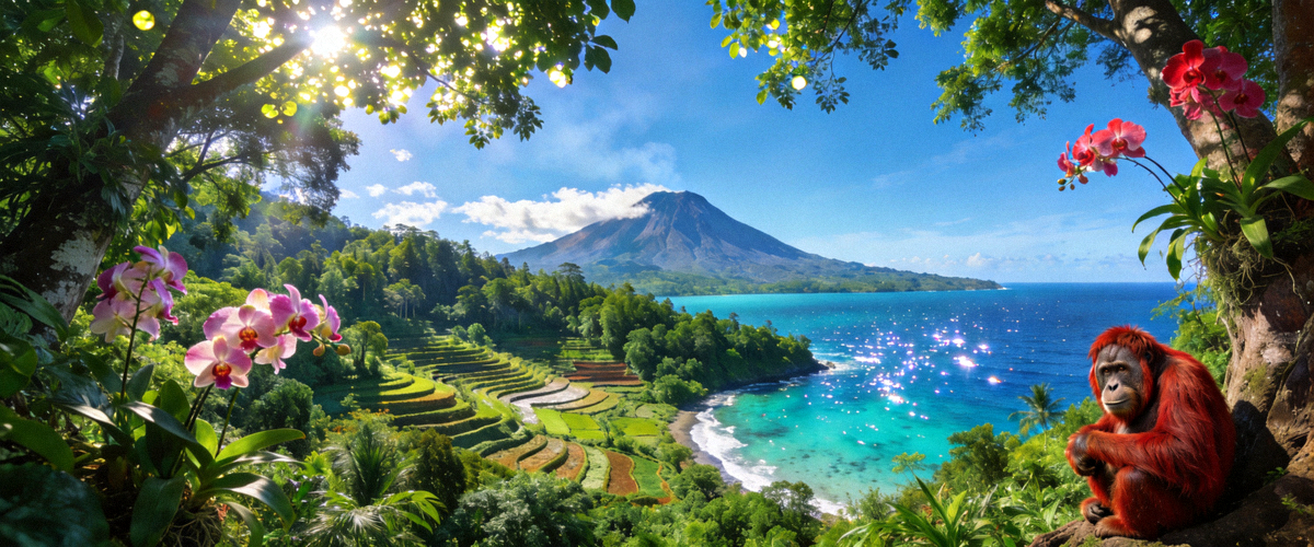 Pemandangan alam Indonesia yang indah dan asri